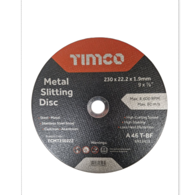 timco Flat Metal Cutting Disc 230 x 1.9 x 22.2